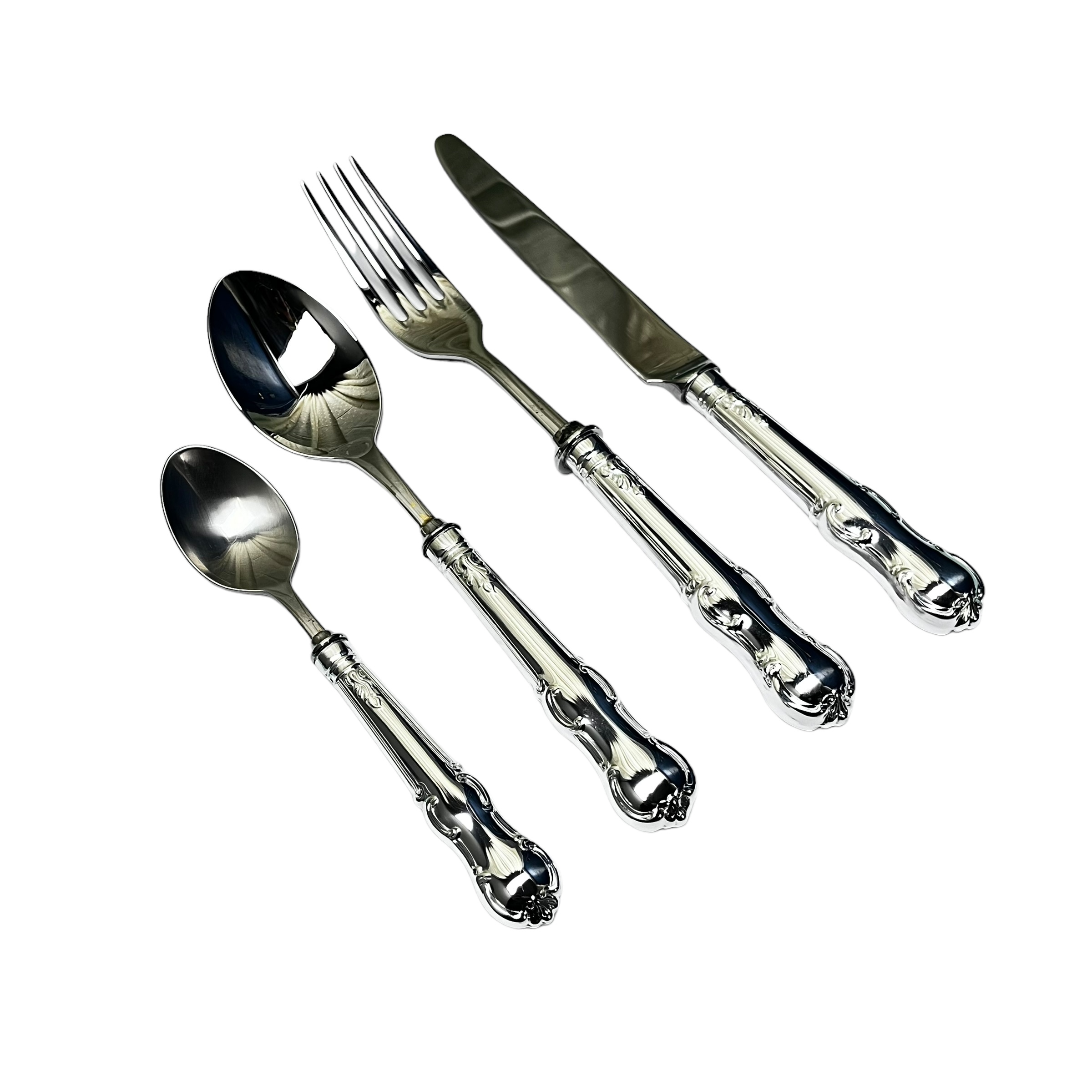 Sterling silver cutlery set silver plated cutlery set cutlery set made in the uk